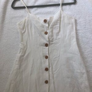 Urban outfitters white button down dress